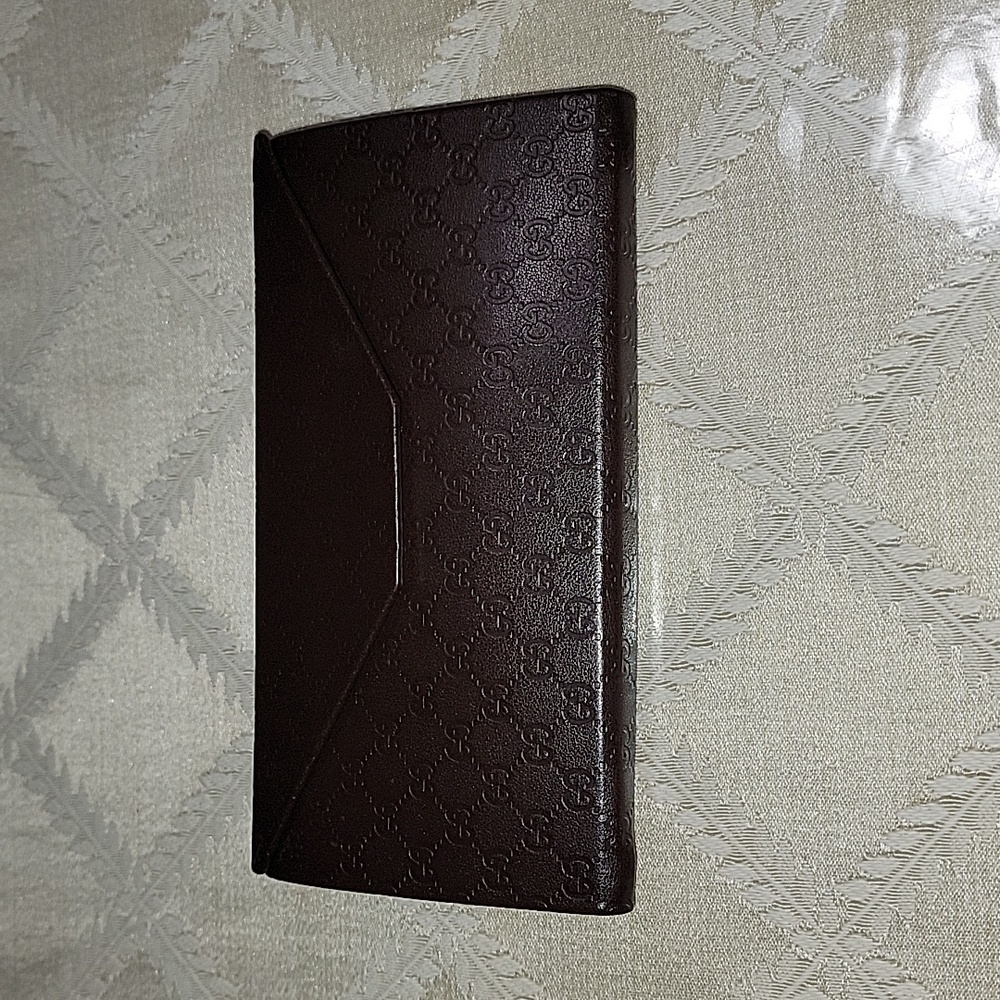 GUCCI GG Monogram Print Folding Eyeglass Case